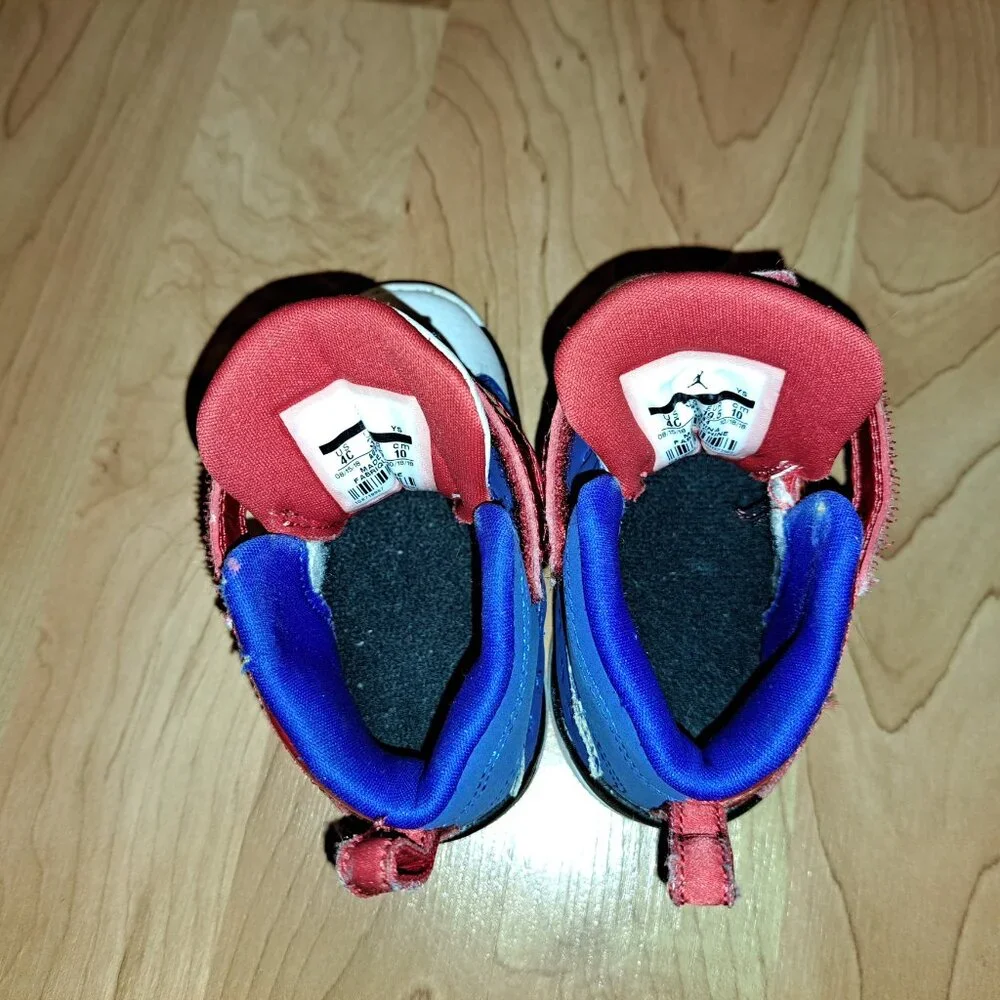 Nike Jordan Jumpman Team 2 PS Red,White&Blue Little Kids Sneakers,2018 Size 4C - Picture 5 of 12